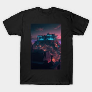 Acropolis Cyberpunk style T-Shirt